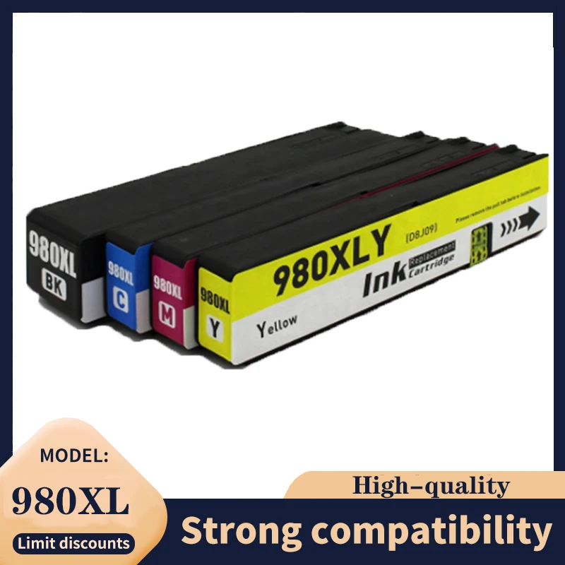 

980 XL 980XL Ink Cartridges For HP980 HP980XL Officejet Enterprise Color X555dn X555xh X585dn X585f X585z MFP Printer