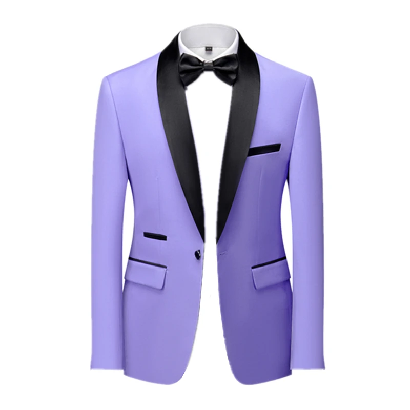 Men\' Skinny Terno Masculino Formal Slim Fit Tuxedo Prom Suit / Men Groom Wedding Blazers Jacket, Asian Size Dress Coat