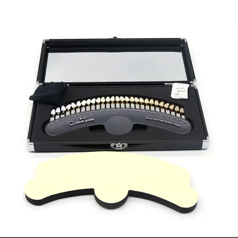 220V NEW Dental Dental Color Comparison Board 3D Resin Color Comparison Whitening Oral Porcelain Tooth Color Scale Board Compari
