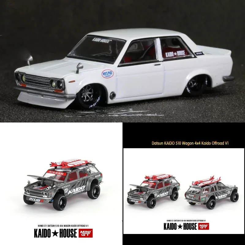 

MINI GT Datsun 510 1:64 Rally Model - Limited JDM Die-Cast w/Surfboard Gift