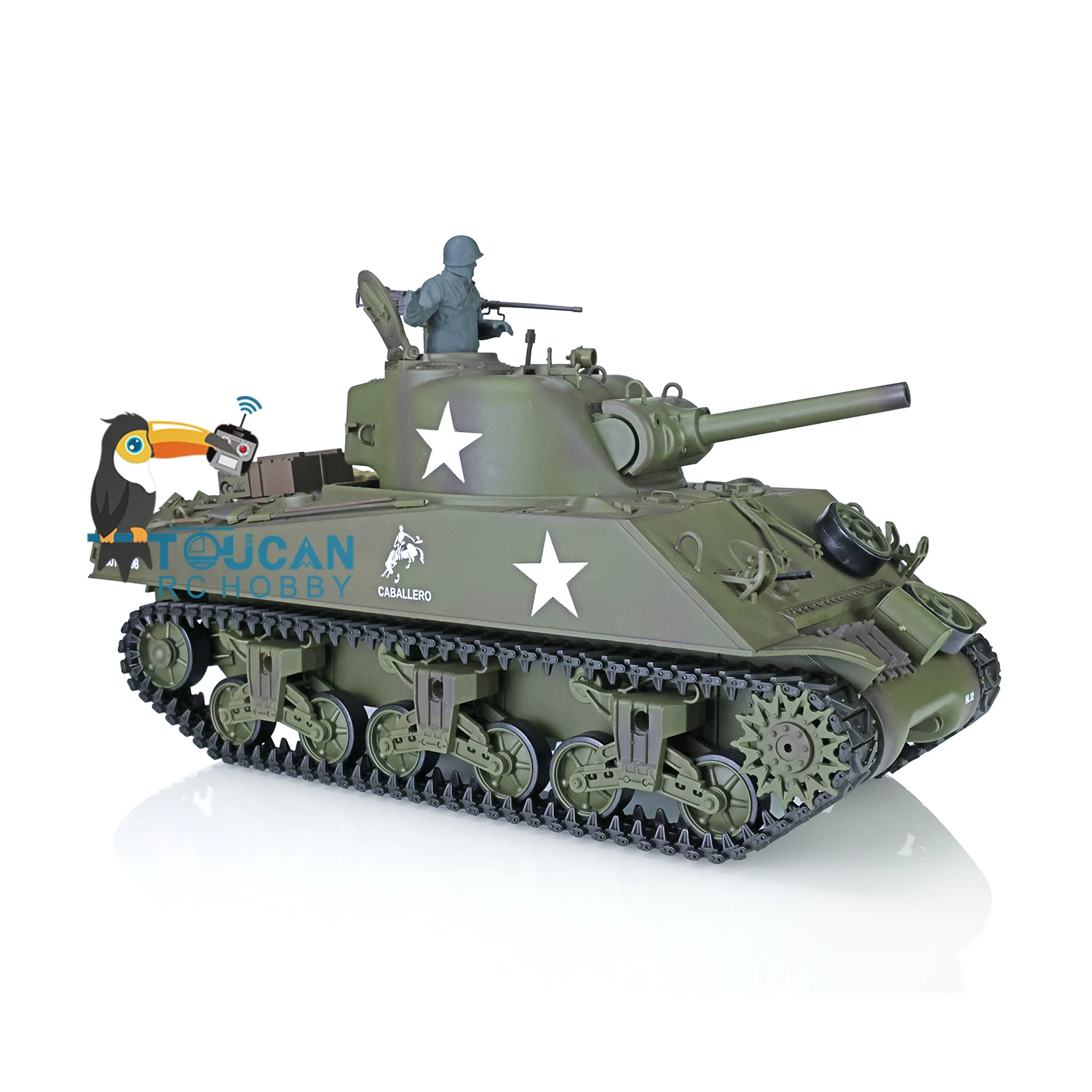 2.4G Heng Long 1/16 Scale RTR RC Tank 7.0 Plastic Version M4A3 Sherman IR Battle BB Gun RC Model for Adults 3898 TH17665-SMT8