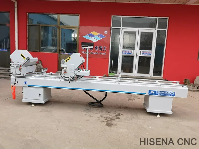 UPVC Double Head Mitre Saw for PVC Profile Window Door Cutting Machine