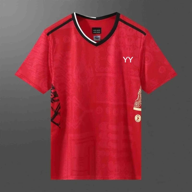 2025 New YY Spring and Summer Badminton Sportswear T-shirt Short Sleeve Comfortable Breathable Sweat-absorbent Quick-drying Top