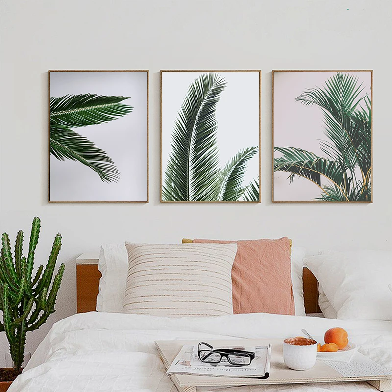 

3Pcs/Set Nordic Natural Green Plants Brown Leaf Canvas Poster Wall Artistic Printed Pictures Modern Living Room Home Decoration