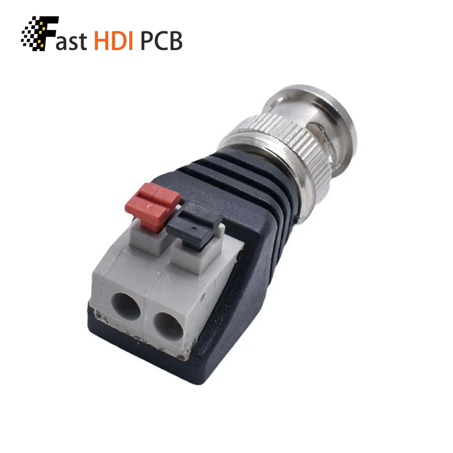 BNC Male to Terminal Block Adapter Push Type Screwless Connector for CCTV Camera Video Surveillance Wire Quick Connect Coaxial