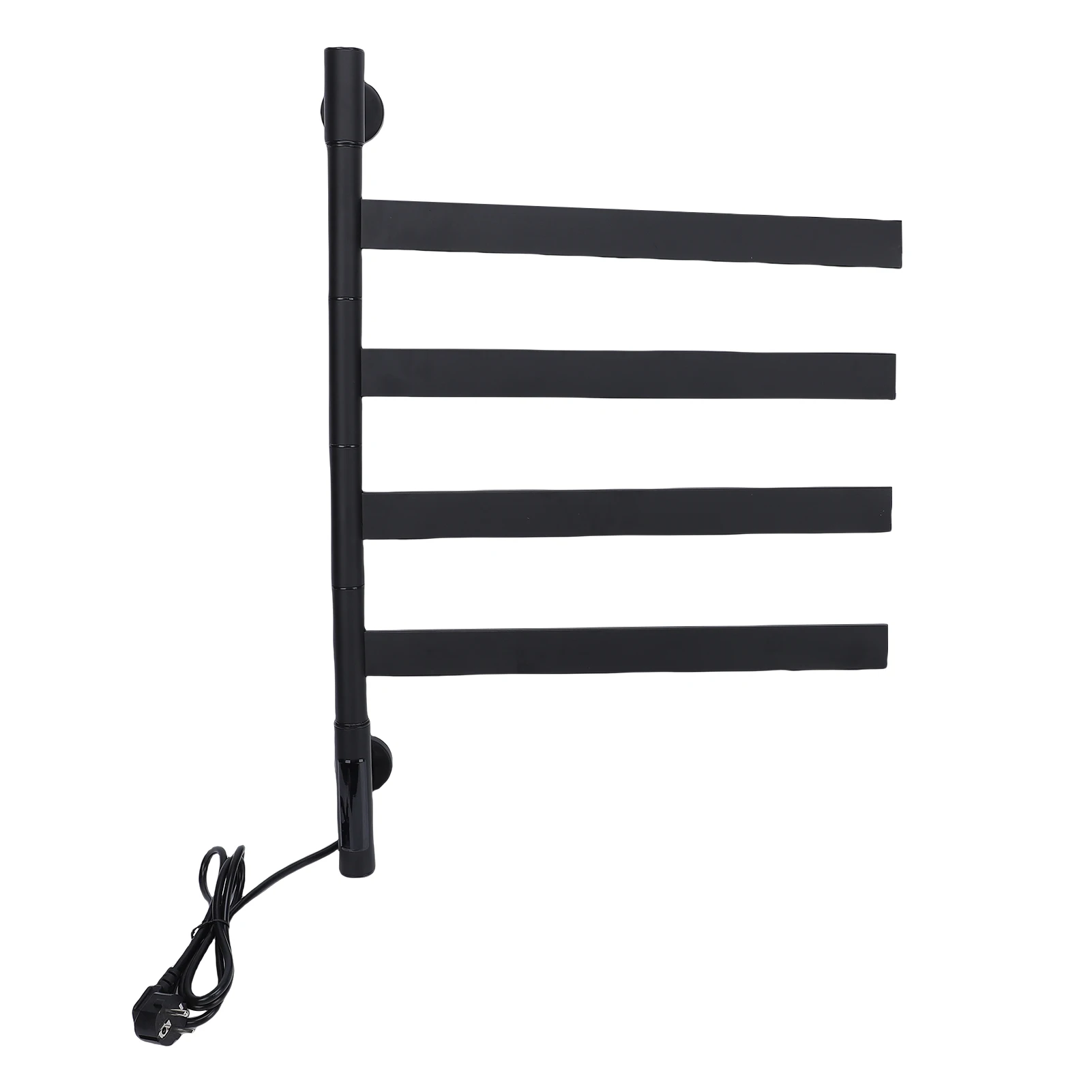 

Heated Towel Rack for Bathroom Fast Heating 75W 180° Rotating Arms Adjustable Timer Stainless Steel Towel Warmer Rack