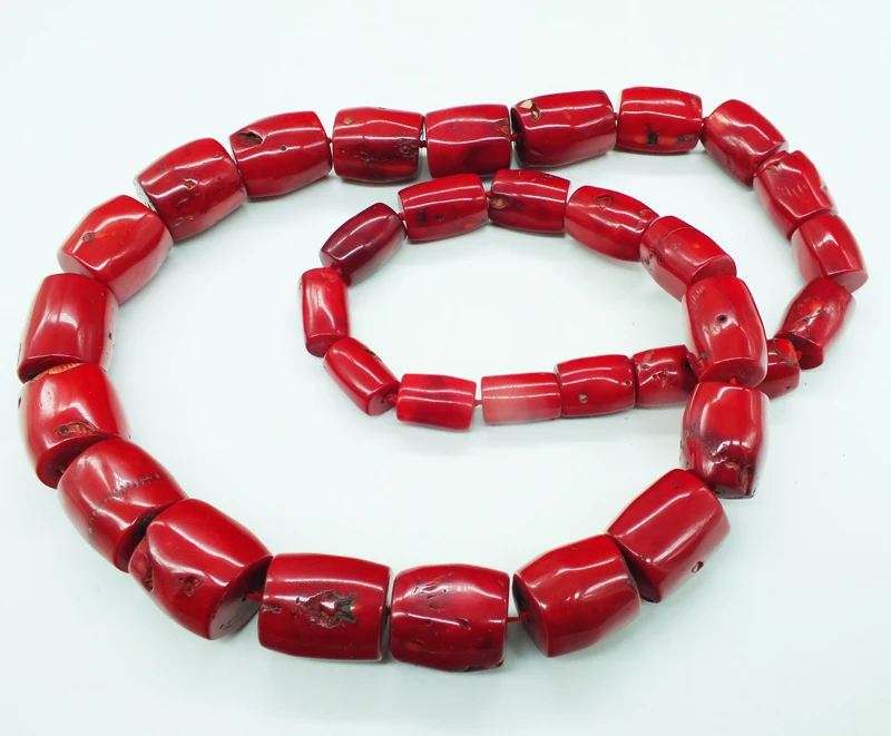 Free Shipping. African man jewelry, red coral necklace 80CM. HAVE flaws!