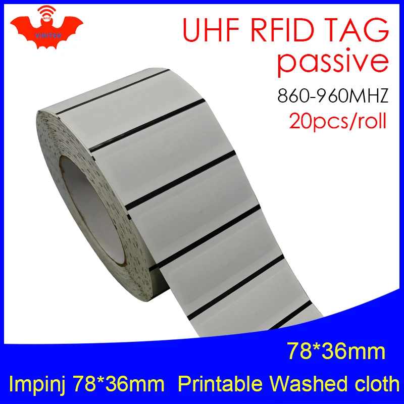 

UHF RFID Laundry Tag Washable Printable Clothing Chip 915mhz 860-960MHZ EPC 6C 20pcs free shipping textile passive RFID tags