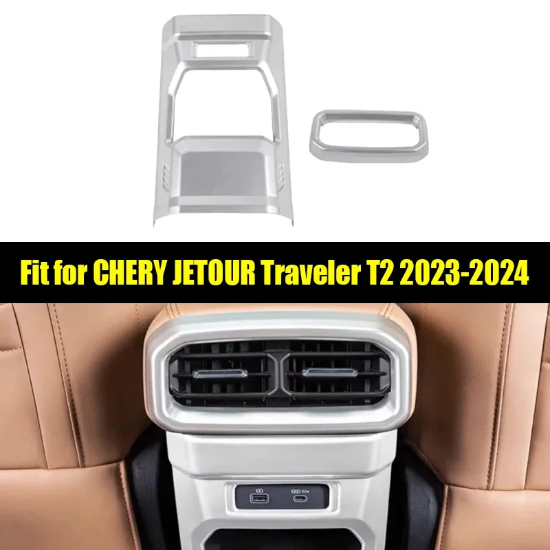 

New! Car Rear Air Outlet Panel Suitable for CHERY Jetour Traveller T2 2023 2024 Rear Air Outlet Anti-kick Pad Car Interior Trim