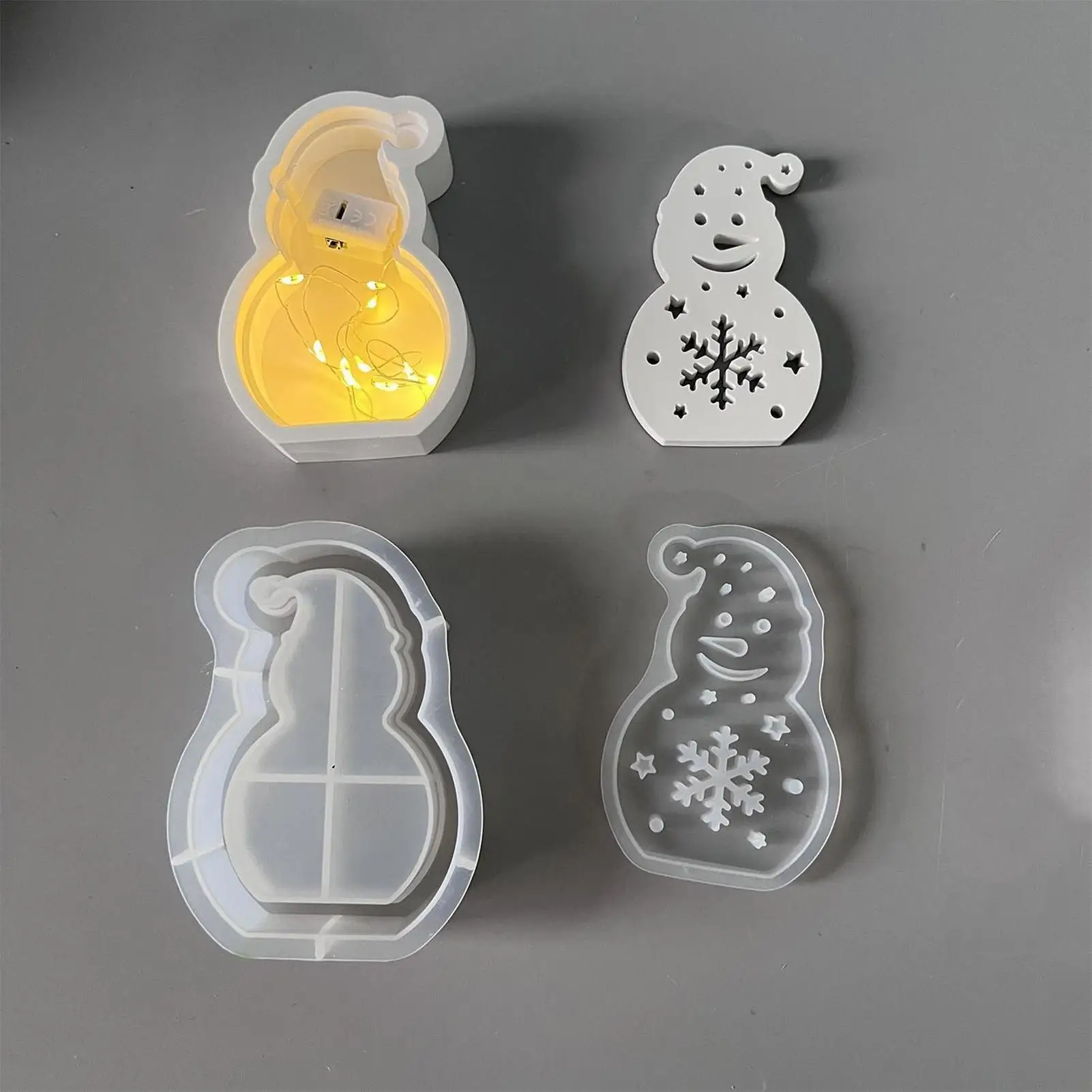 

Рождественские формы из смолы, 3D рождественские украшения, набор форм, бетонная форма, художественное ремесло для ужина, центральная часть, свадебный стол, домашняя вечеринка