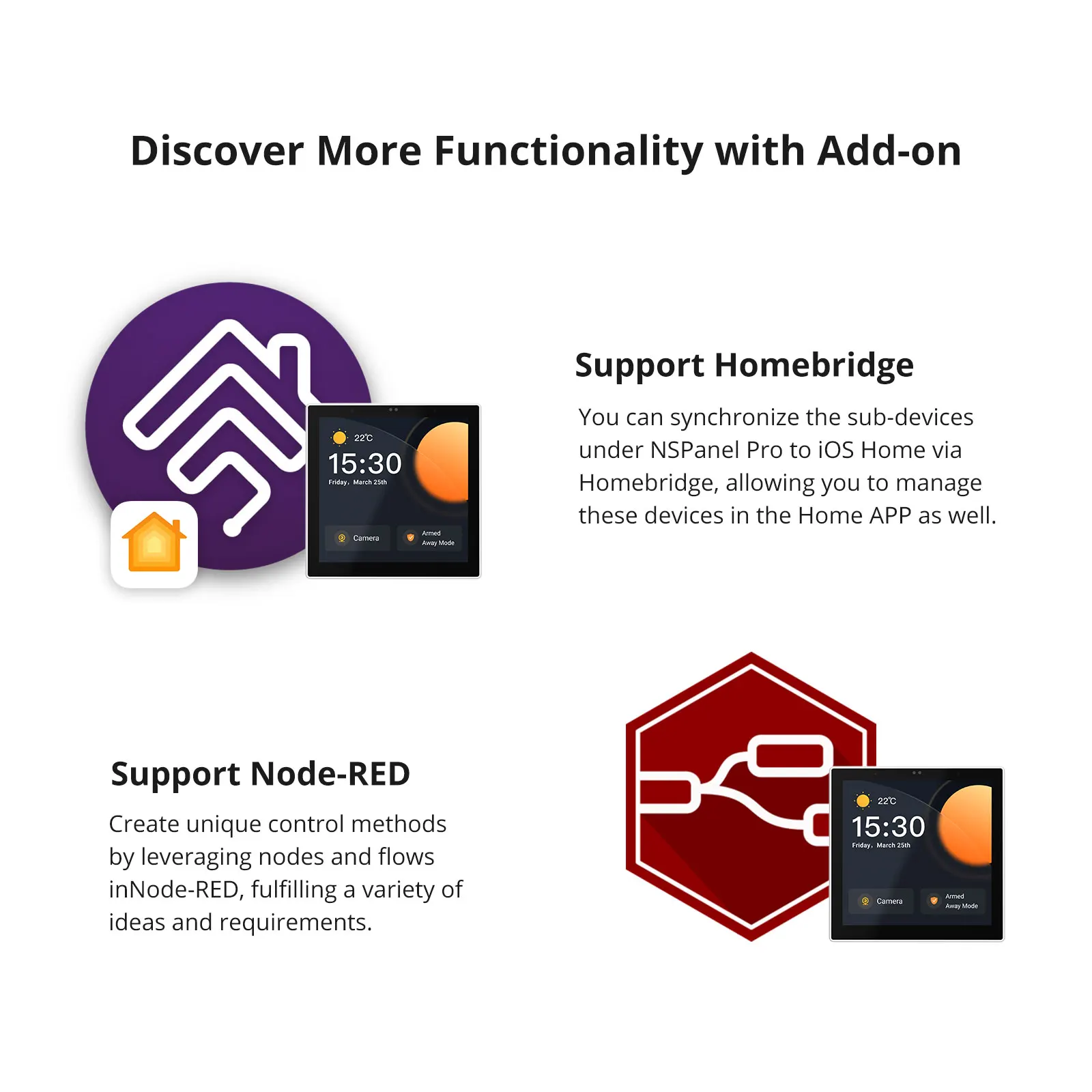 SONOFF NSPanel Pro لوحة تحكم المنزل الذكي المشهد الذكي الجدار التبديل الاتحاد الأوروبي/الولايات المتحدة المنزل الذكي ترموستات عرض التبديل يصل مع اليكسا