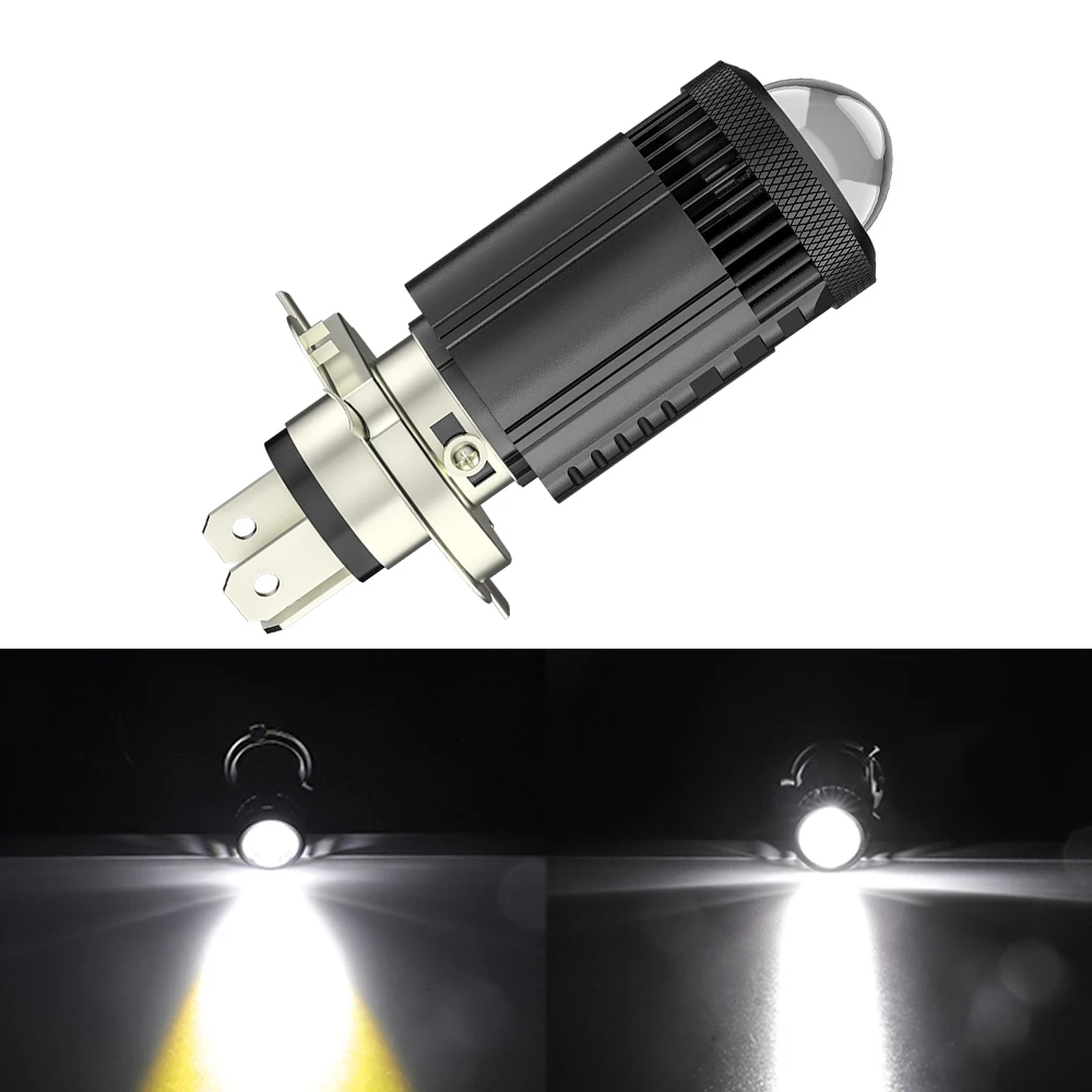 

3000Lm Moto H4 9003 HB2 Hi Lo Beam Motorcycle Headlight 6000K 3000K White Yellow Lamp Scooter Fog Lights 12V