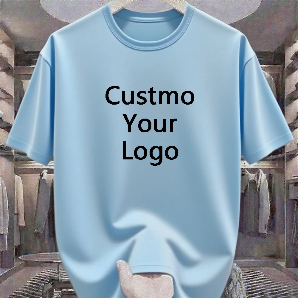 

Customized logo, photos, patterns, text, etc., summer cotton T-shirt, 16 colors to choose from freely!
