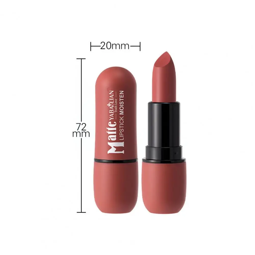 Mild Lip Stick Smooth Application Women Lipstick Non-caked Lip Makeup Non-greasy Matte Lipstick