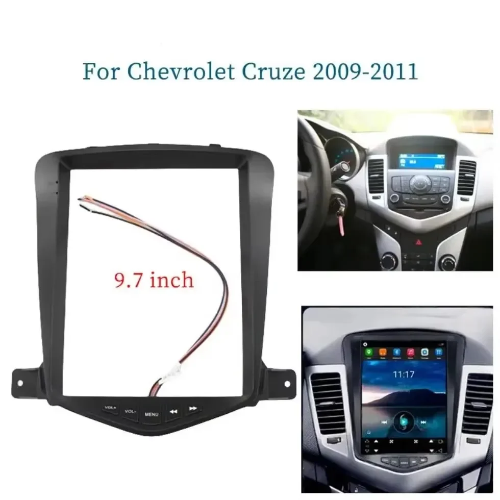 For Chevrolet Cruze 2009-2014 9.7 Inch Install Trim Panel Kit Fascia Panel Car Radio Multimedia Video Player Navigaion Frame