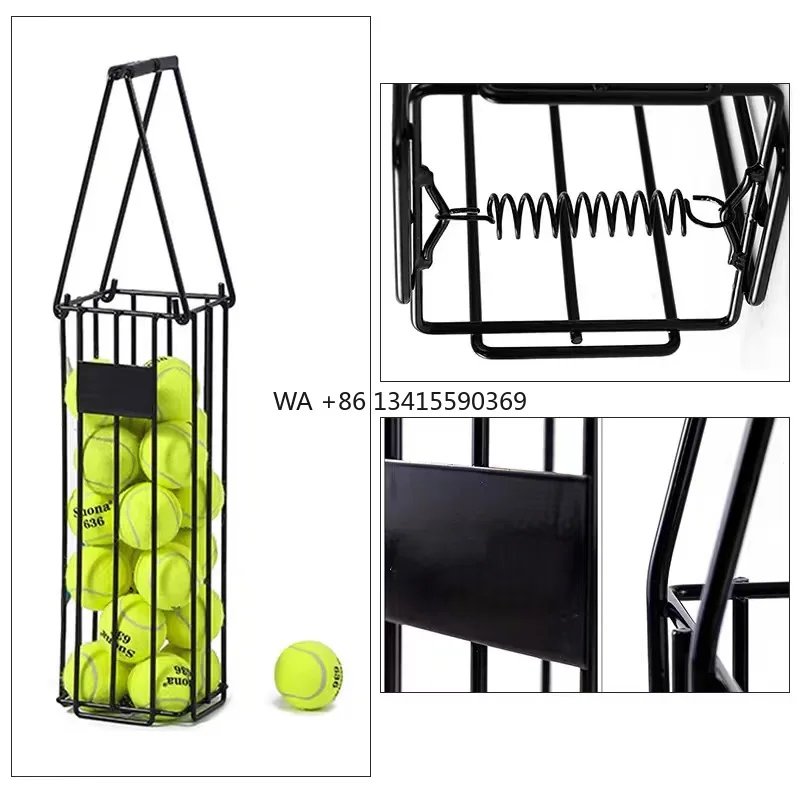 

Automatic Pick up Tennis Ball Basket Tennis Ball Collect Carrier Storage Tennis Ball Picker
