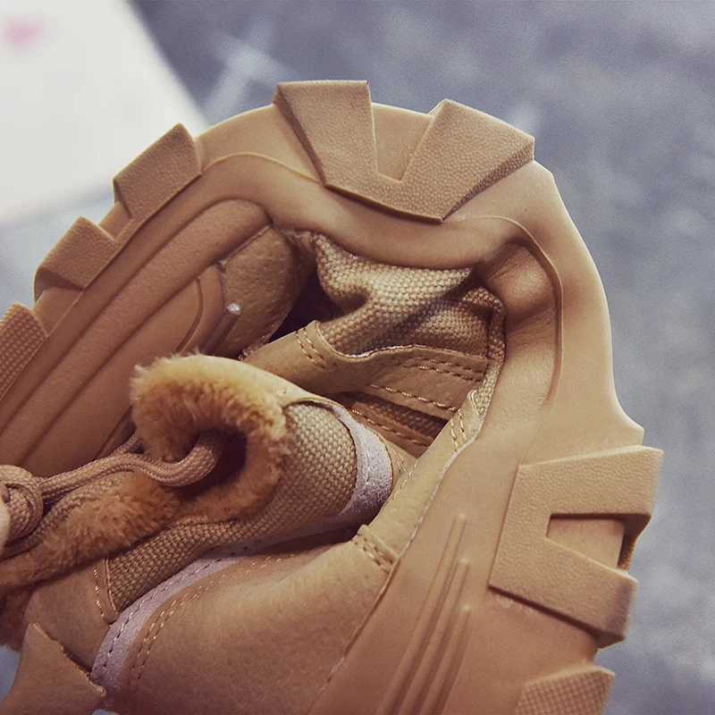 Women Platform Winter Boots Women Black Keep Warm Non-slip Short Booties For Ladies White Ankle Boots Outdoor Casual Shoes New