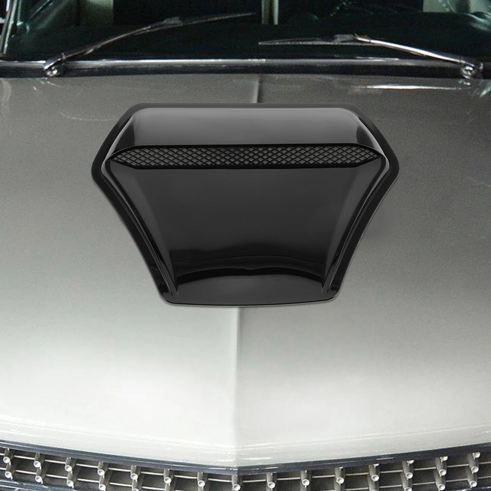 

Car Hood Cover Air Scoop Panel Trim Waterproof Easy Install Engine Protect Car Hood Vent Bonnet Vents Accessories