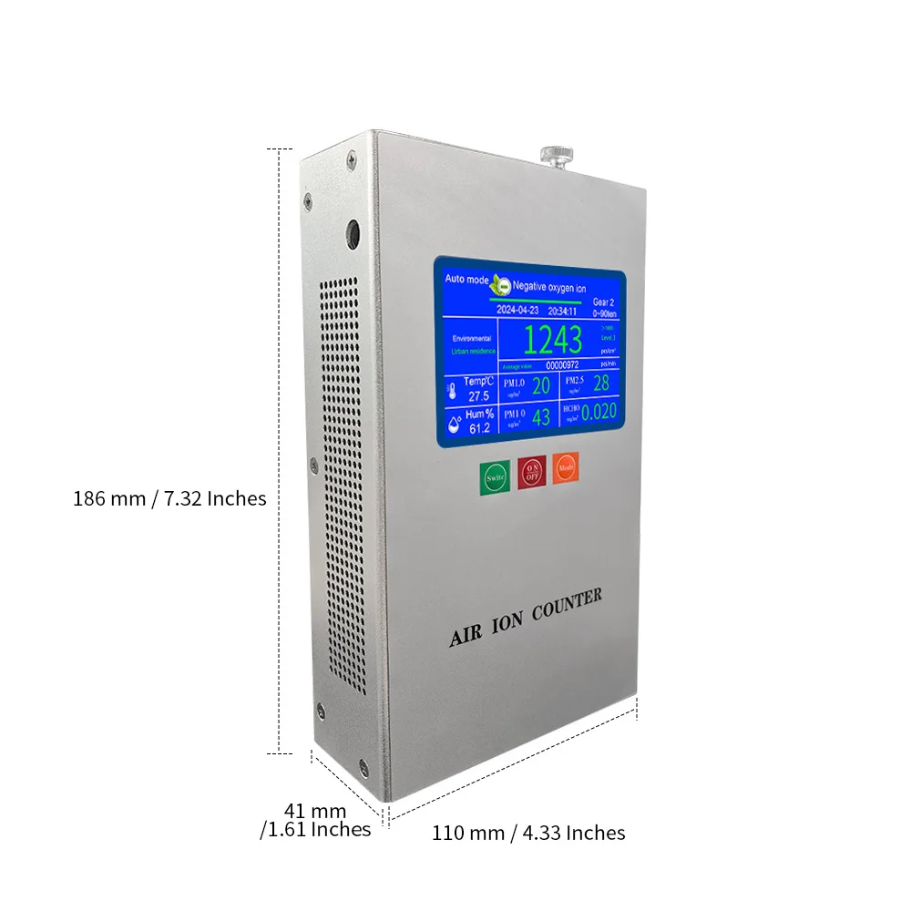 Portable Air Negative (oxygen) Ion Detector US Plug Concentrator Anion Oxygenation Detector Industrial Level
