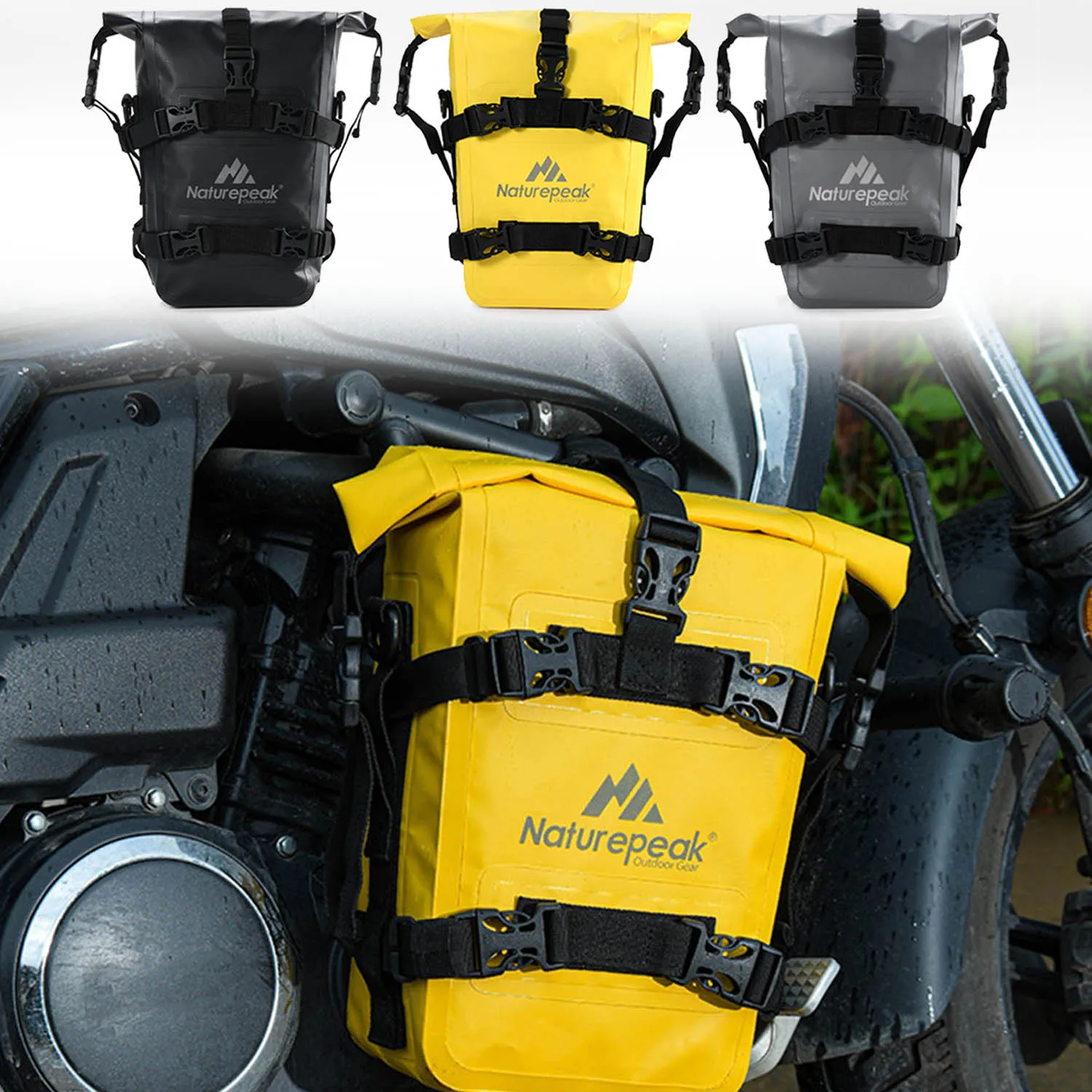 Waterproof Motorcycle Bumpers Bag for BMW HONDA Suzuki V-Strom Motorcycle Accessories Frame Crash Bars Repair Tool Placement Bag