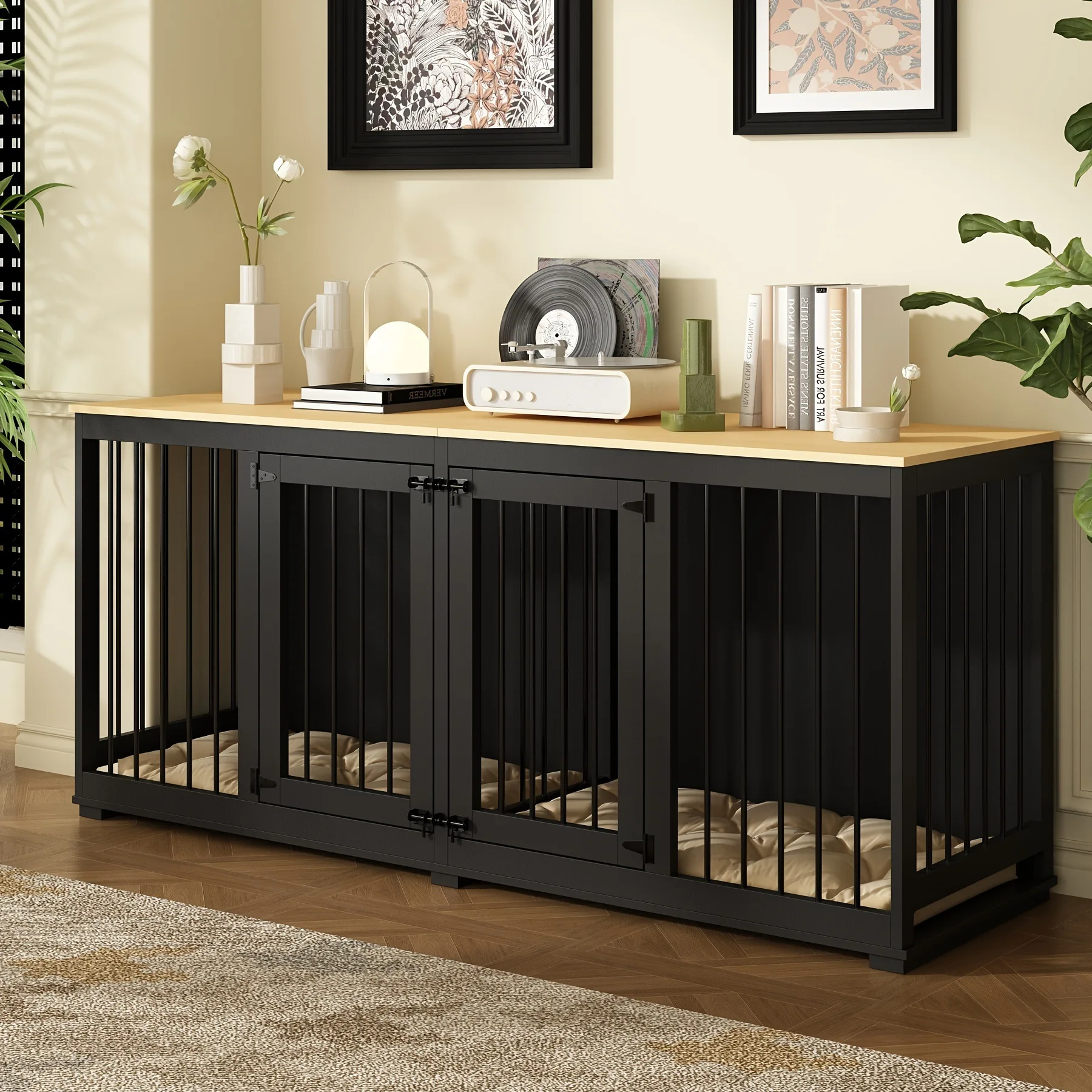 

New, heavy-duty wooden large kennel