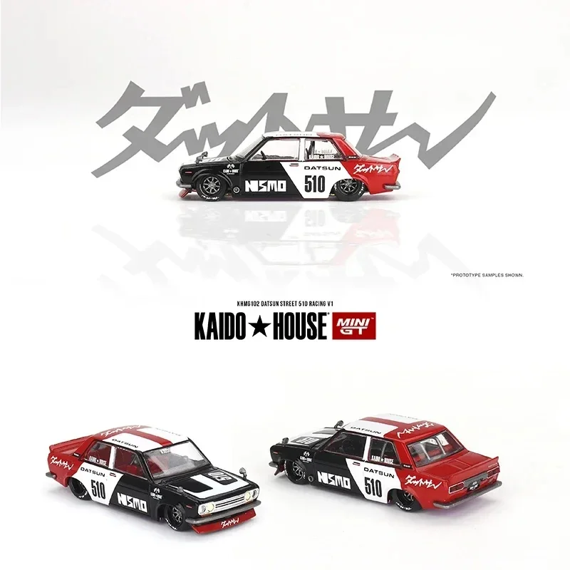 MINIGT 1:64 Kaido House Skyline R34 Carbon TENT V1 Wagon Surf Safari RS Openable Hood  Diecast Car Model Miniature KHMGToys