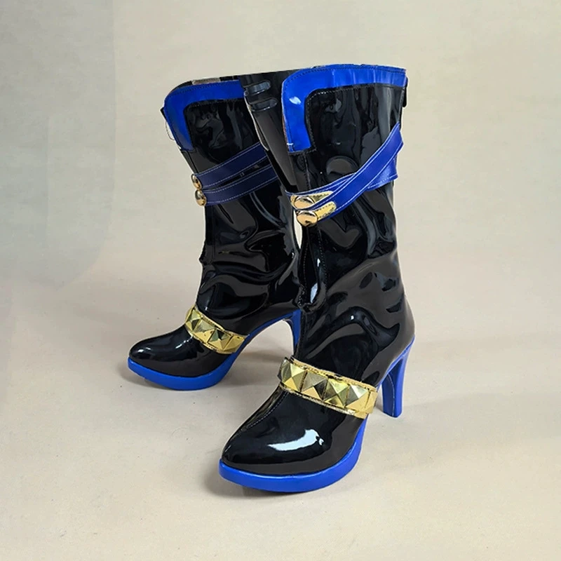 Game Wuthering Waves GALBRENA Cosplay Shoes Women Men Stage High Heels Leather Boots Halloween Costume Prop