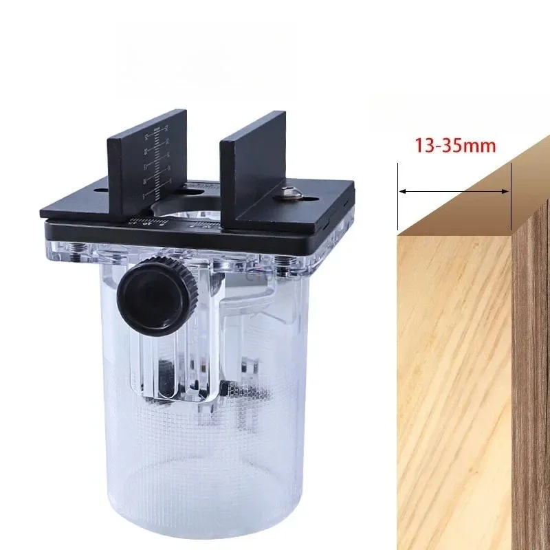 Adjustable Slotting Machine Base Bracket Cupboard Panel Buckle Fastener Milling Bracket Aluminum Alloy Base Plate with Scale