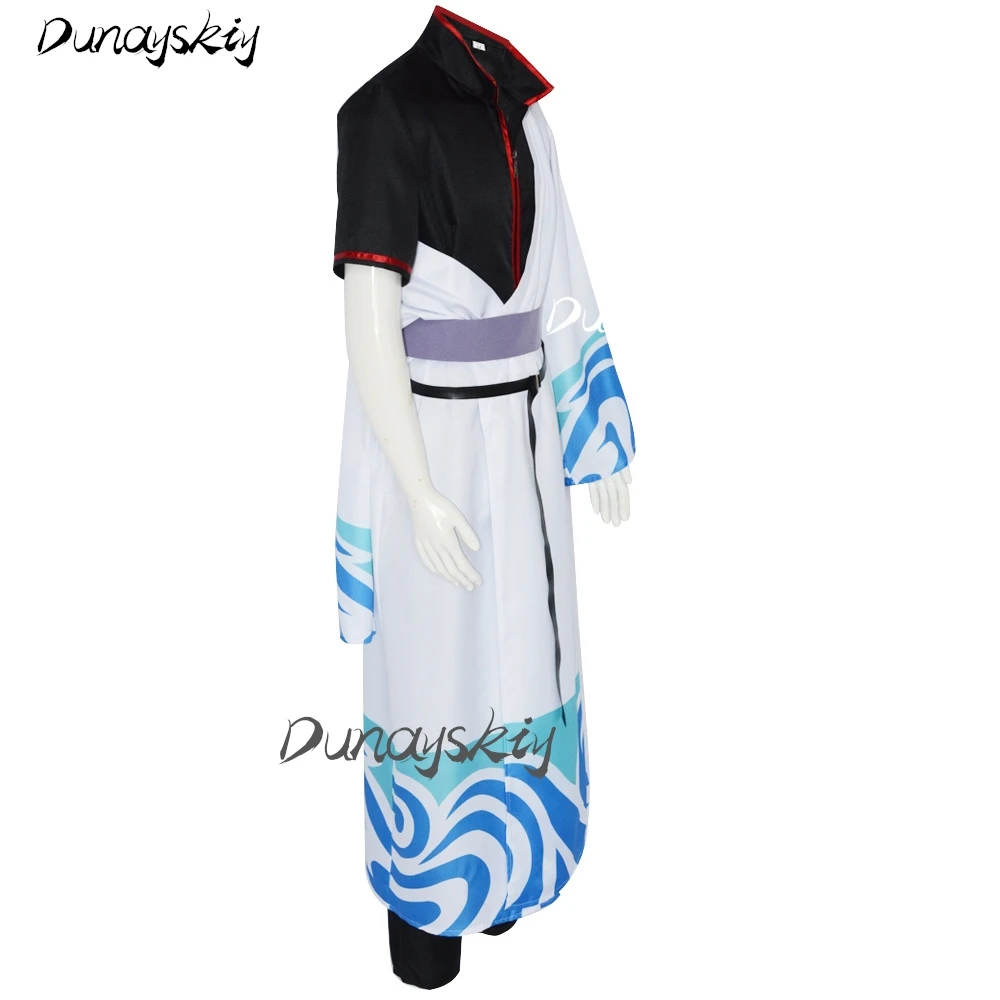 Anime Gintama Cosplay Costume Sakata Gintoki Kimono Cosplay Japanese Animation Suits Hallween  Costumized Outfit for Men