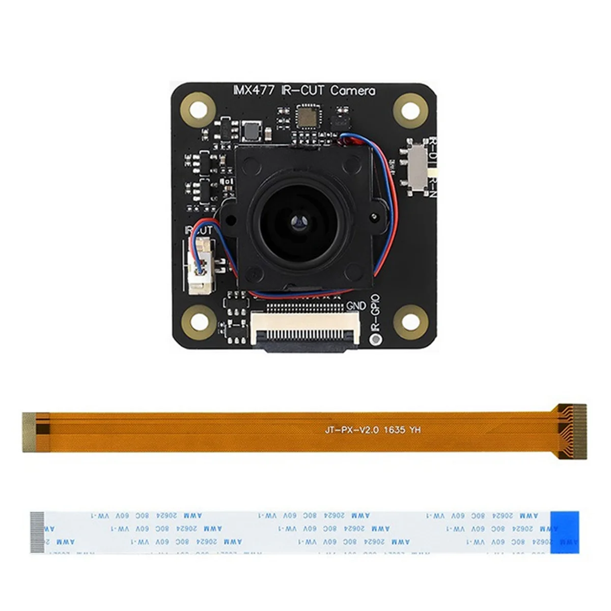 

Top Sale IMX477 IR-CUT Camera Module 90° FOV 12.3MP Camera for 4/5/CM4/CM5/Zero 2 W for Nano/
