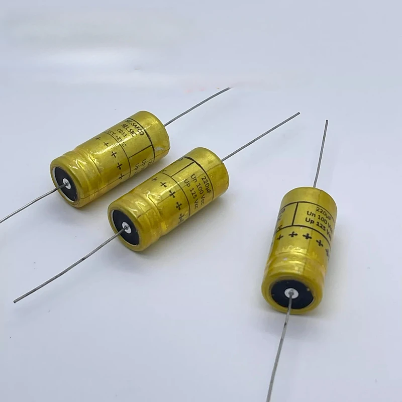 

1 шт. SIC-SAFCO 220 мкФ 100 В осевой конденсатор для аудиофильтрации Fever