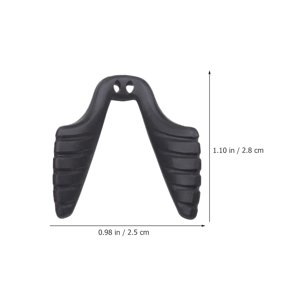 

4pcs Silicone Pads Anti-Slip Eyeglass Nose Piece Comfortable Glasses Nose Guards For Sunglasses Full-Frame Decorative Glasses No