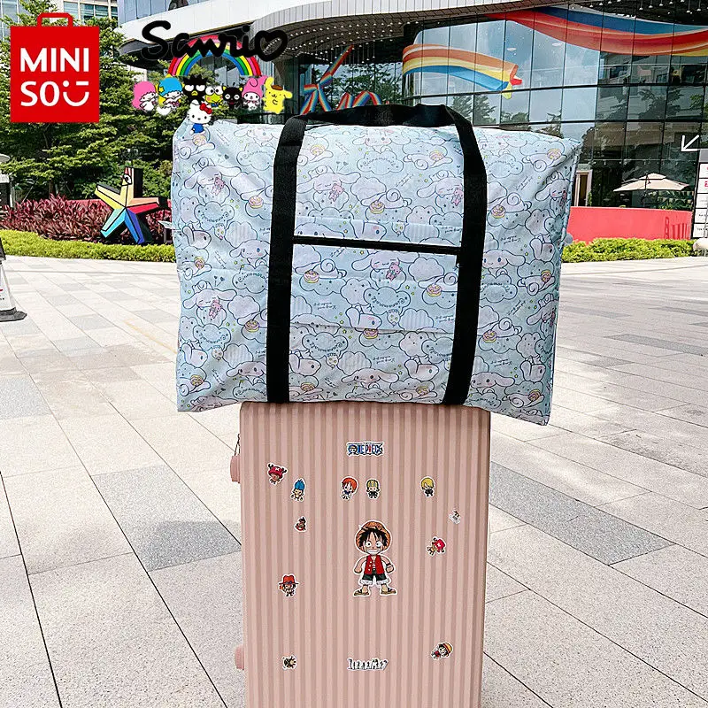 Imagem -04 - Miniso Sanrio Bolsa de Viagem Feminina Movimentação e Bolsa de Armazenamento Grande Capacidade Elegante Bolsa de Embalagem Alta Qualidade Nova