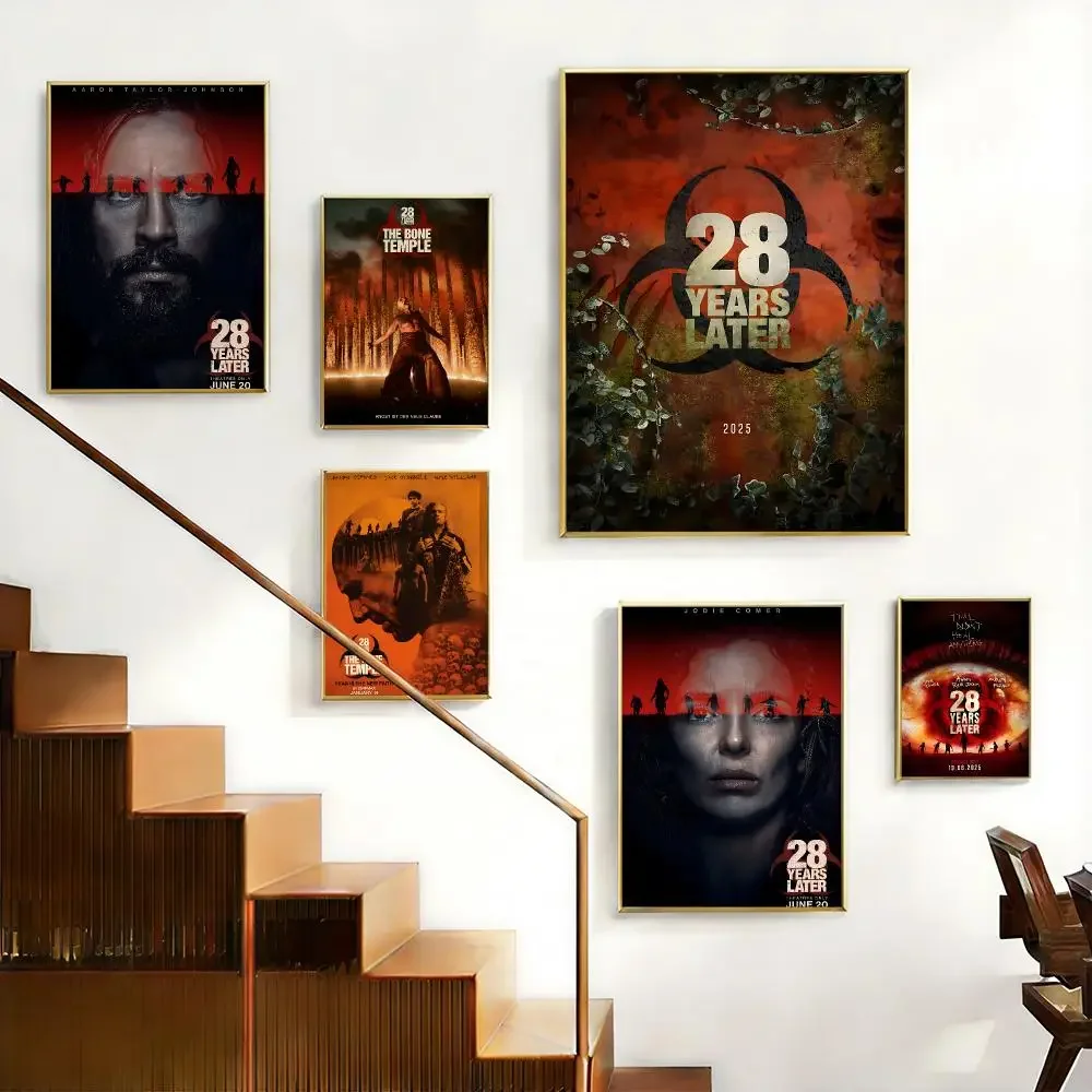 Horror Movie 28 Years Later：The Bone Temple Poster HD Self-Adhesive No Residue After Removal Ideal for All Kinds of Wall Decor
