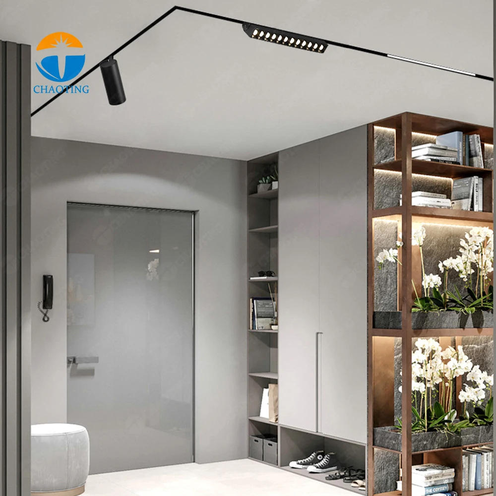 

Surface Mounted Adjustable Design Spotlight Folding Grille Flood Light Tuya Smart Bluetooth Zigbee System Magnetic Track Lights