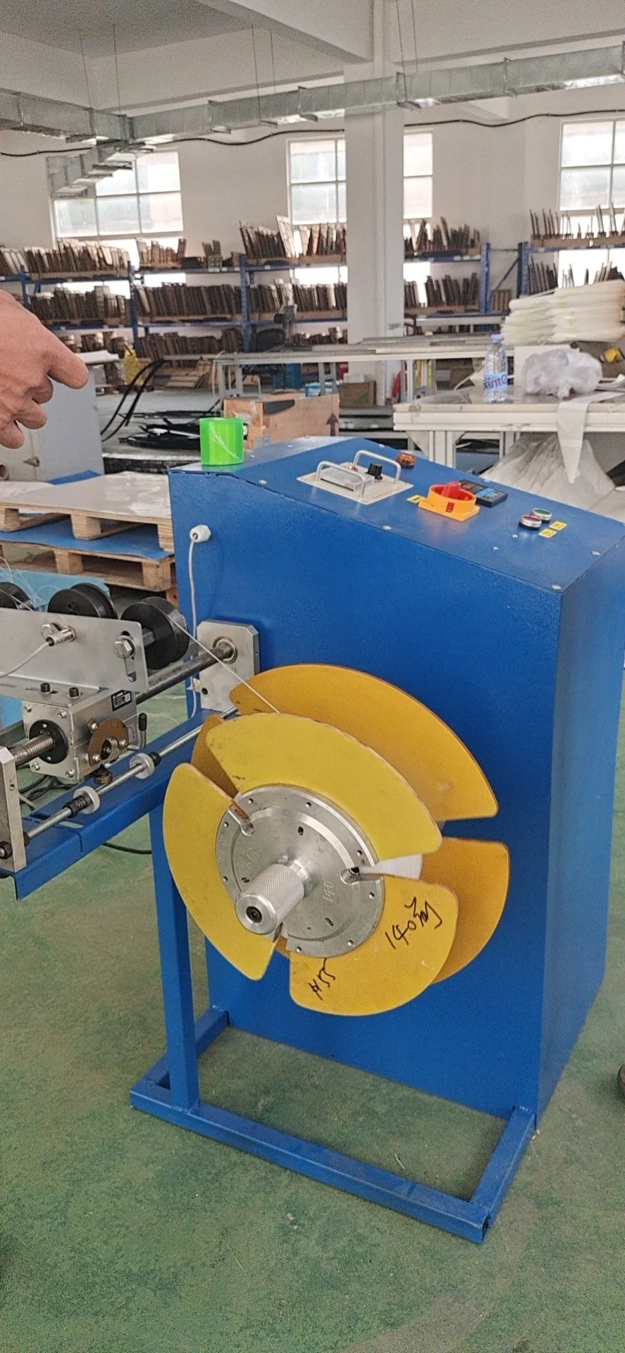 China 400mm Wire Take Up Winder Machine Take Up Pay Off Cable Machine Cable Take Up Machine