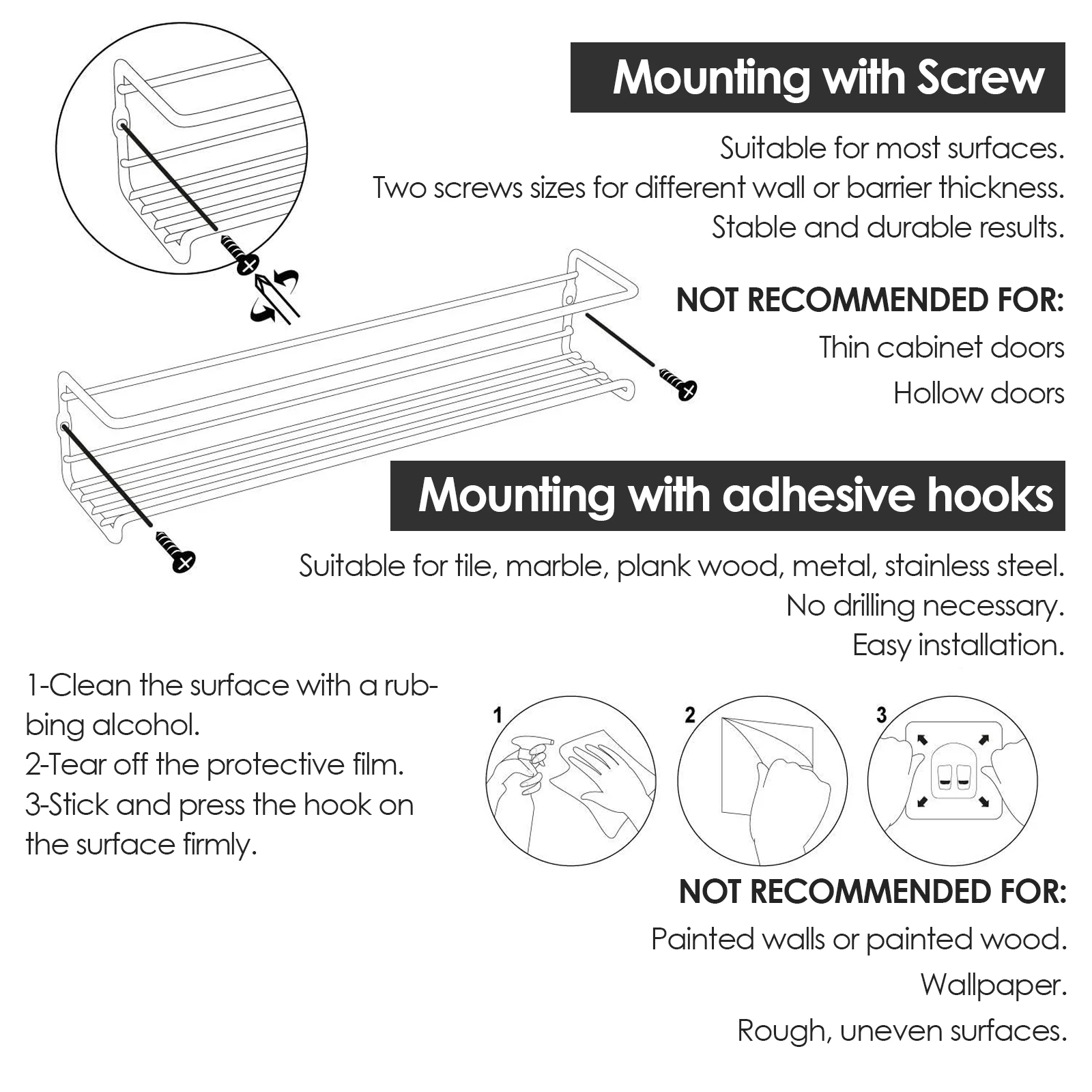 Adhesive Spice Rack Spice Rack Organizer For Cabinet Door No Drill Needed Hanging Option Wall Mount