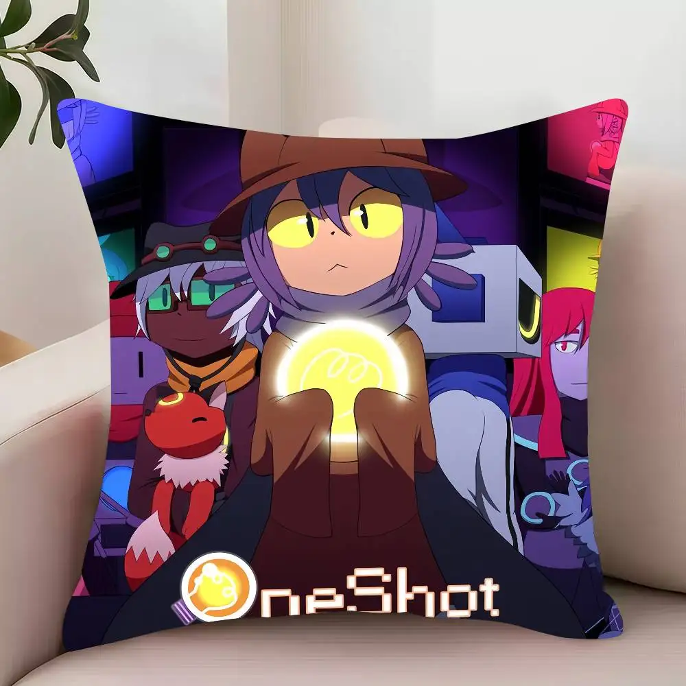 Cute Game O-Oneshot Niko Pillow Case Decor Protective Covers Comfortable soft for Sofa Living Room Home office