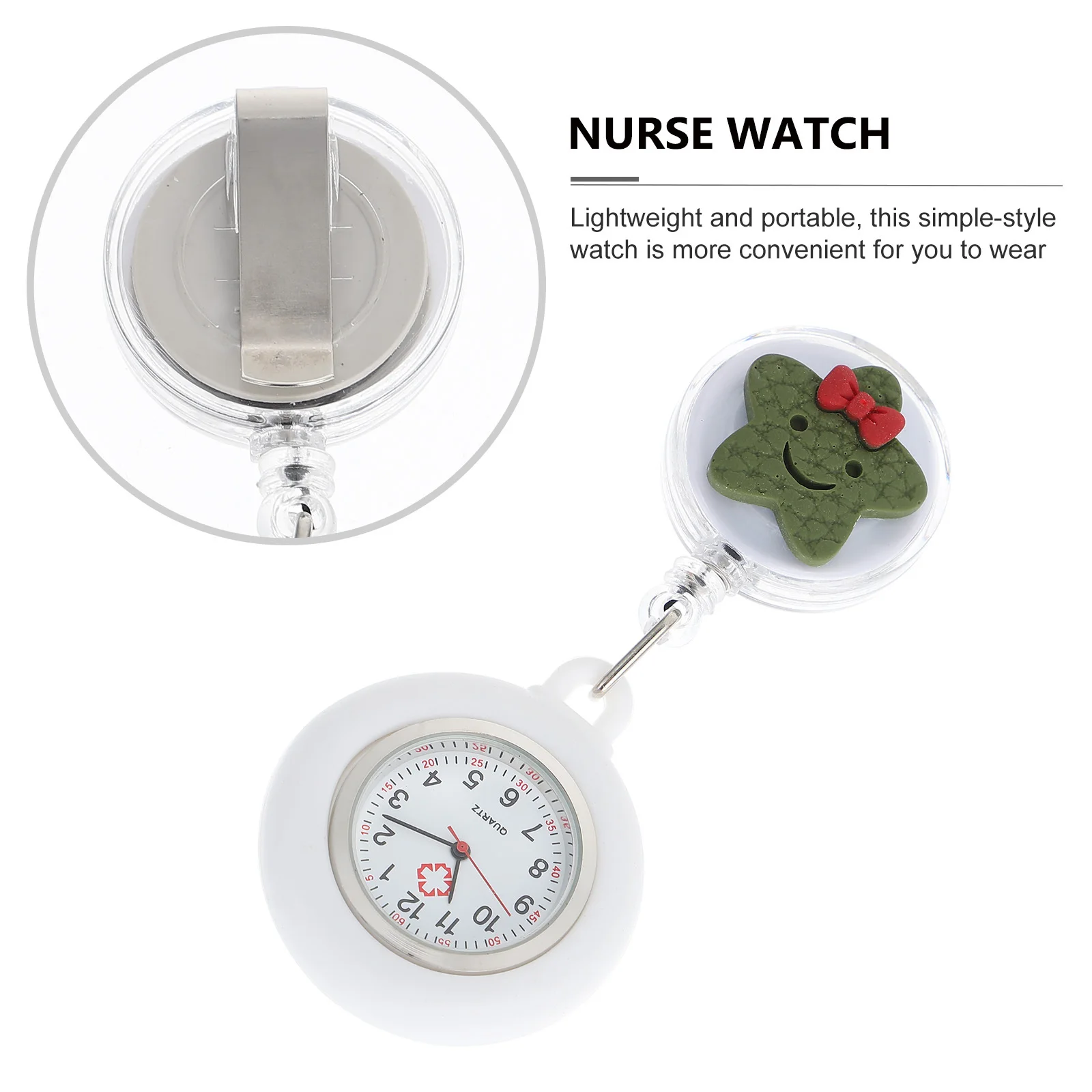 

Nurse Watches for Women Retractable Hanging Silicone Pocket Multi-function Clip Nursing Doctors