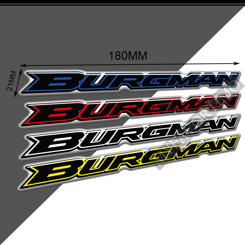 

For Suzuki Burgman 125 200 400 650 Motorcycle Scooter Stickers Tank Pad Emblem Badge Decals