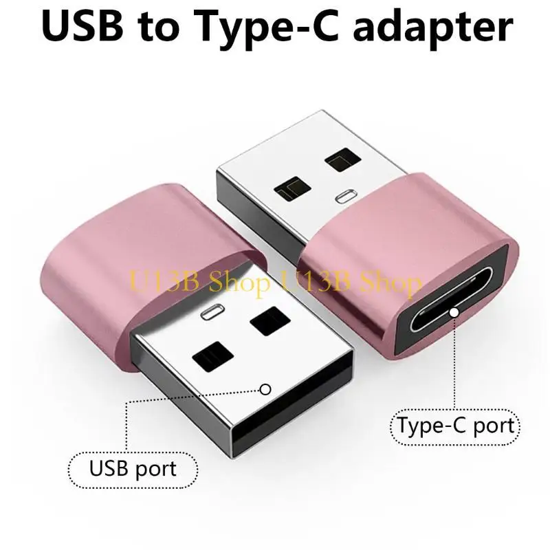 U13B 금속 유형 C 암컷에서 USB2.0 수컷 어댑터 10GBPS 데이터 변환기 OTG 어댑터