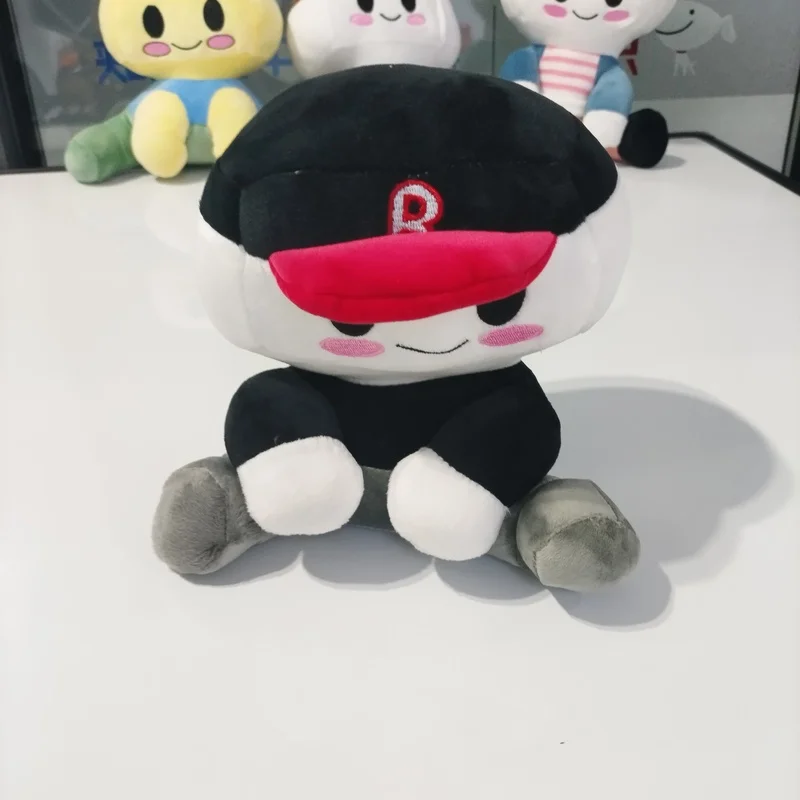 New Blox Buddies Plush Toys Cartoon Girl Black With Hat Yellow Decorative Doll Home Room Gifts For Kids