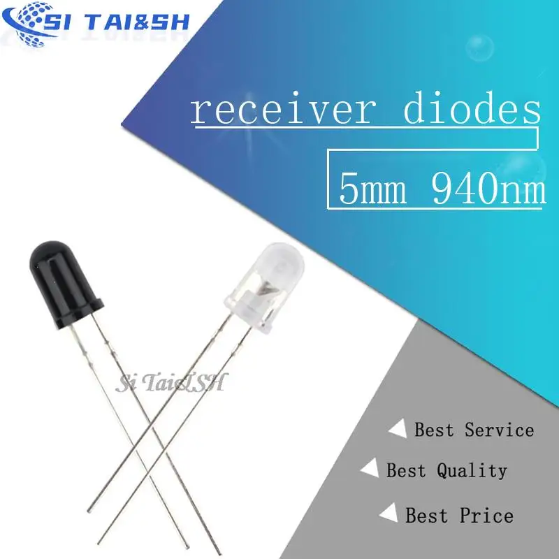 25pairs 5mm 940nm LEDs 25pcs infrared emitter and 25pcs IR receiver diodes