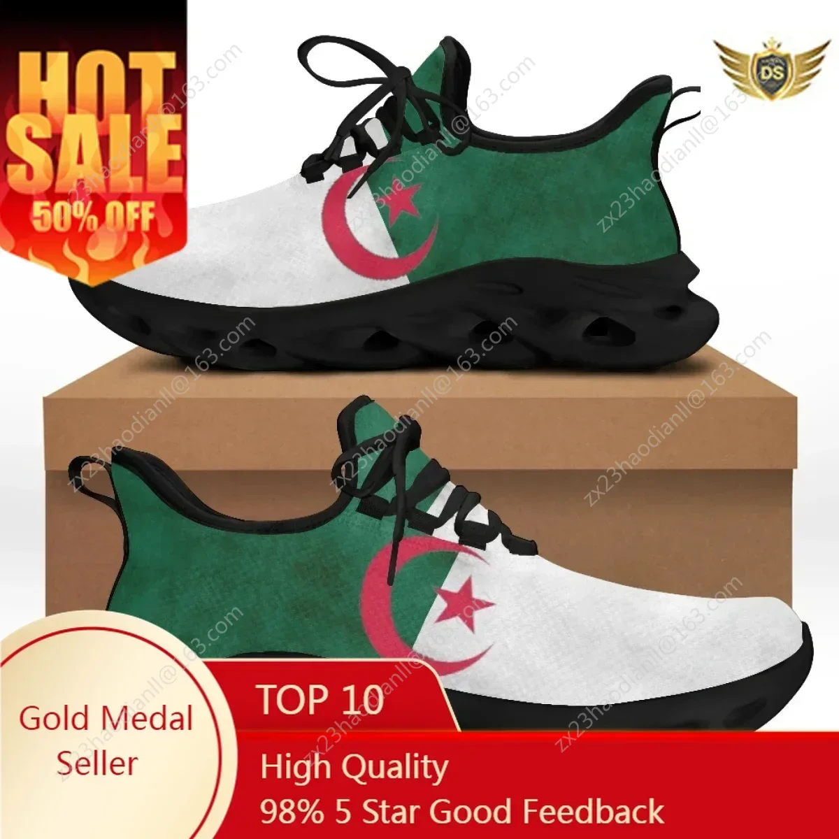 New Flag Design Women Sneakers Ourdoor Walkable Athletic Shoes Summer Sprint Breathable Mesh Fabric Soccer Shoes