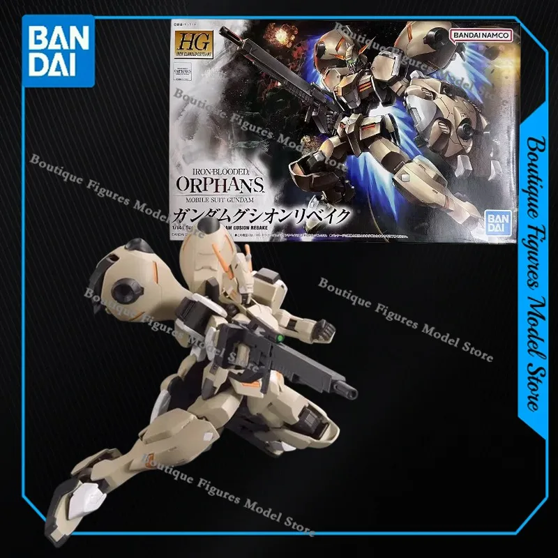Bandai Original Genuine HG IBO 013 IRON-BLOODED ORPHANS GUNDAM GUSION REBAKE Action Anime Figures Toys Assembly Model Ornaments