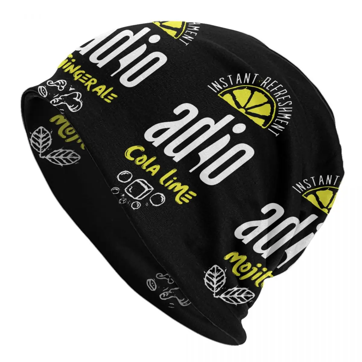 A-Adio Skullies Beanies Caps Drink Thin Hat Autumn Spring Bonnet Hats Men Women's Street Ski Cap