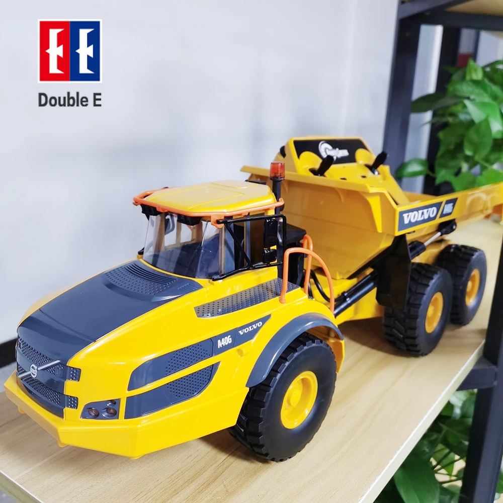 Double E 1:20 RC Truck Dumper 12CH 2.4G Radio Controlled Car Model Dump Trucks Tractor cars Toy boys Kids Christmas gift