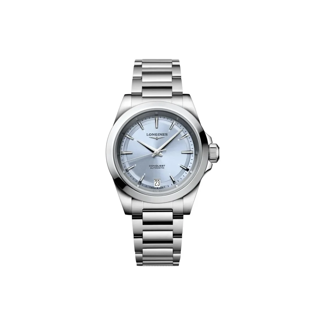 LONGINES Kangcai Joy Collection Automatic Mechanical Movement 100m Waterproof Women's Watch 34mm Blue Dial L3.430.4.92.6