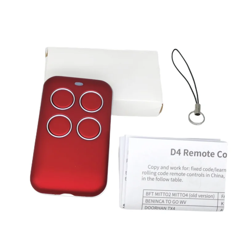 Waterproof Case 4 Button Wireless D4 Remote Control Duplicator Copy Code 433mhz Universal Remote Control Duplicator