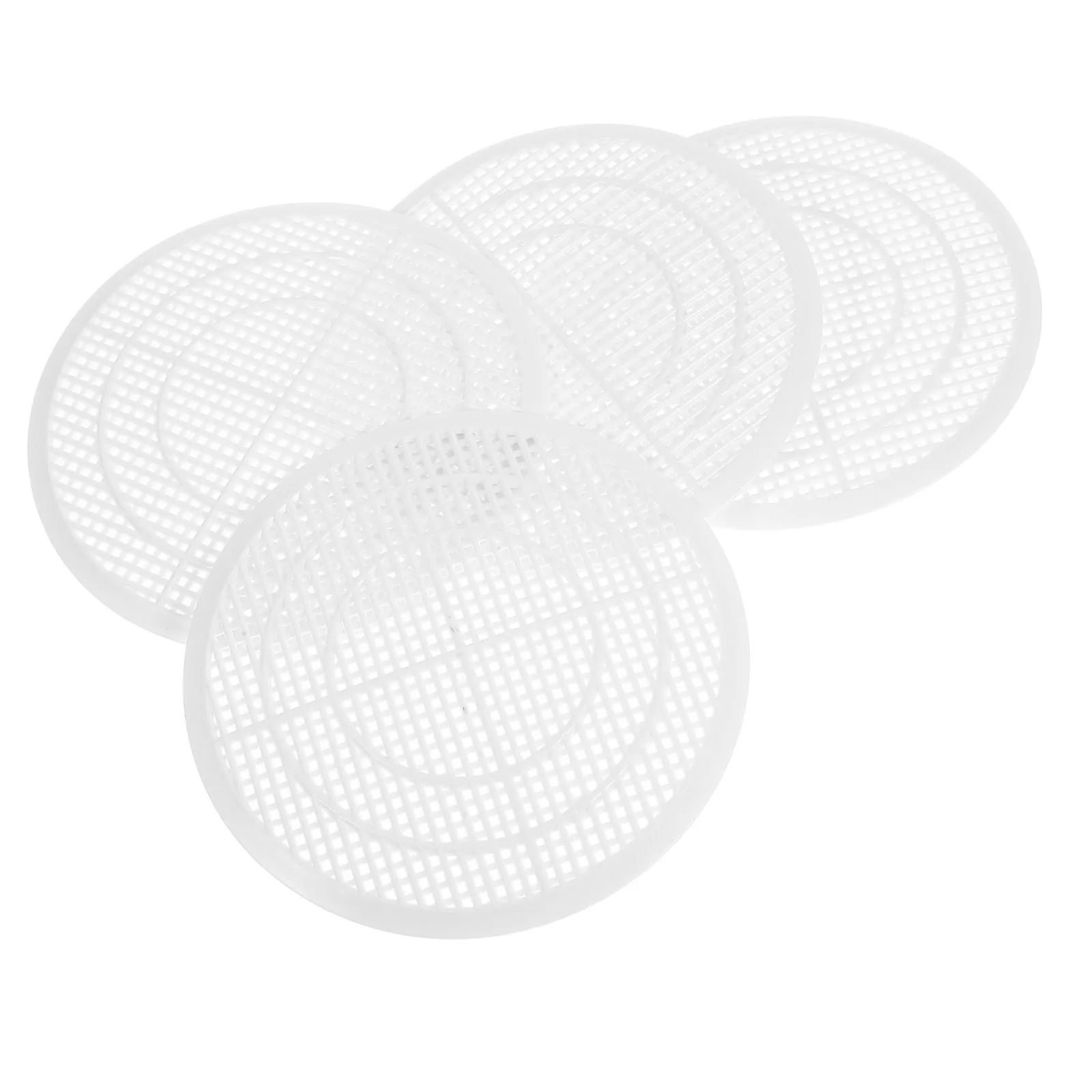 

4 Pcs Drain Filter Fine Mesh Hair Catcher for Bathroom Kitchen Tub Shower Resin Material Easy Install Anti Clog